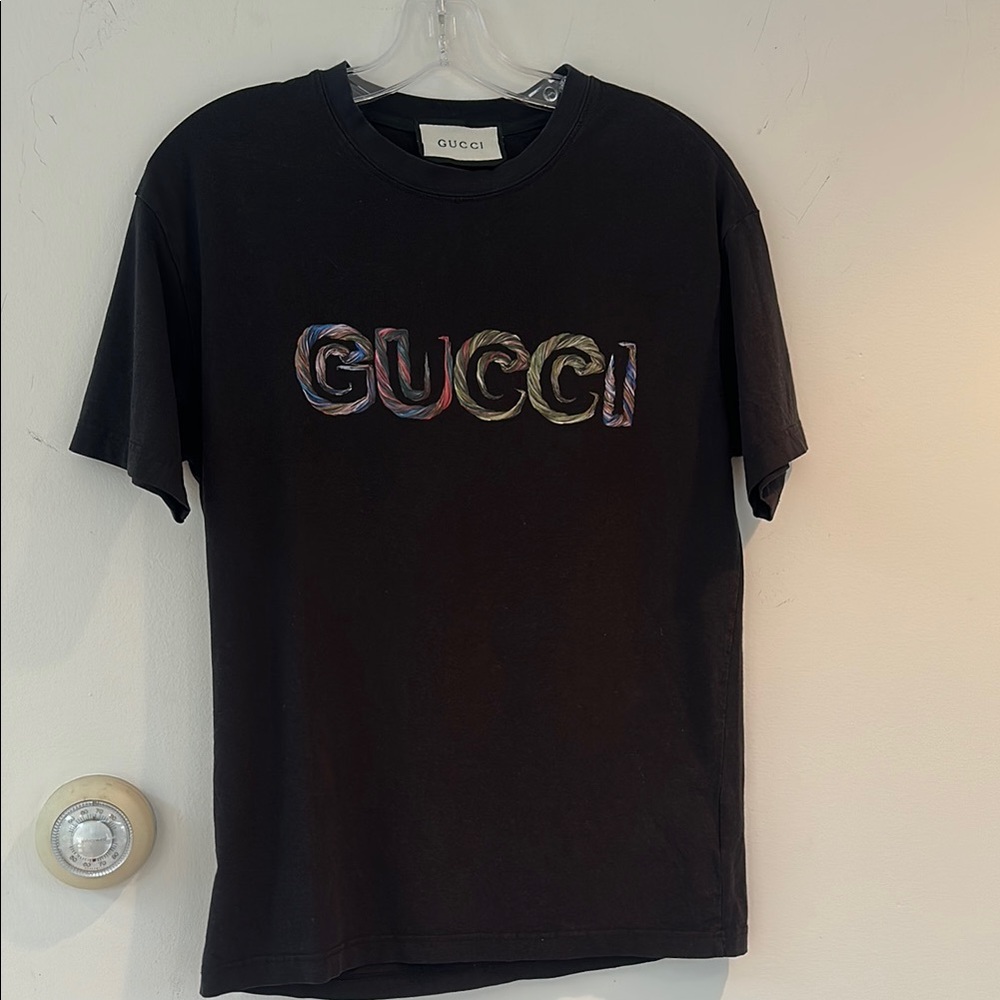 GUCCI unisex logo printed t-shirt size M